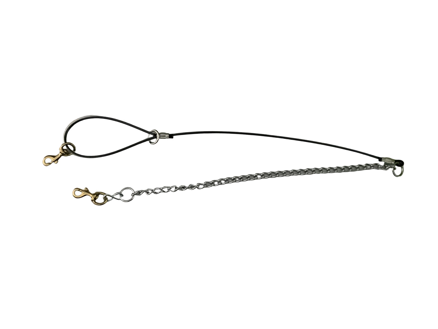 Cable lead with o-ring, chain & 2 snaps